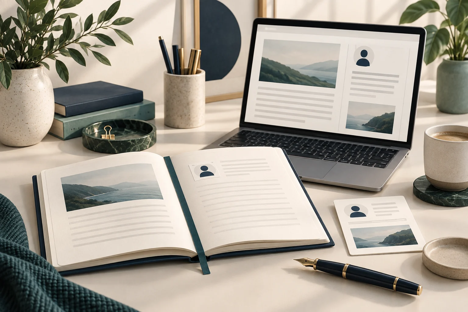 One contributor identity repeated consistently across an ecommerce article and its listing card.