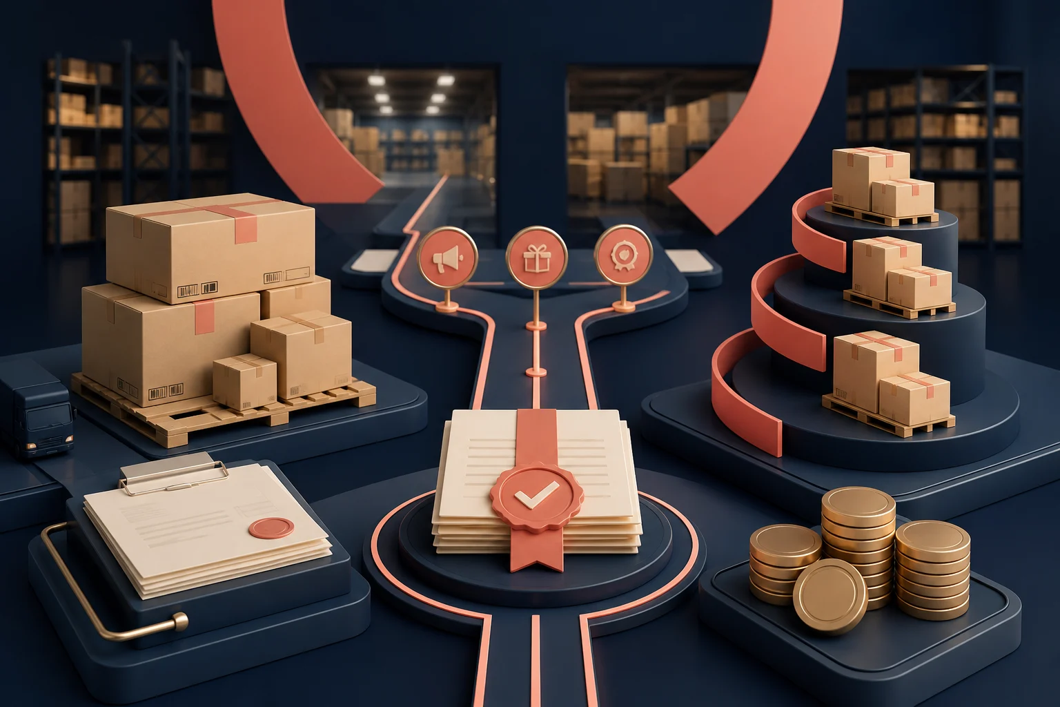 Supplier stock, promotional funding and volume tiers converging into a verified ecommerce rebate settlement.